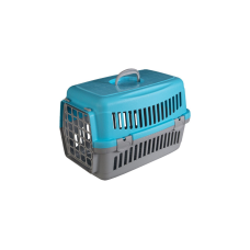 Переноска для котів та собак Анімал сіро-блакитна CNR-102 (48,5х32,5х32,5)