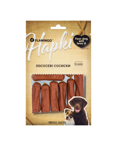 Flamingo Лососевые сосиски для собак 75 GR