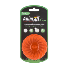 AnimAll Fun м'яч хвиля з пищалкою 75 мм помаранчевий