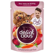 Delickcious Chef's Menu борщ для собак 85 г - яловичина