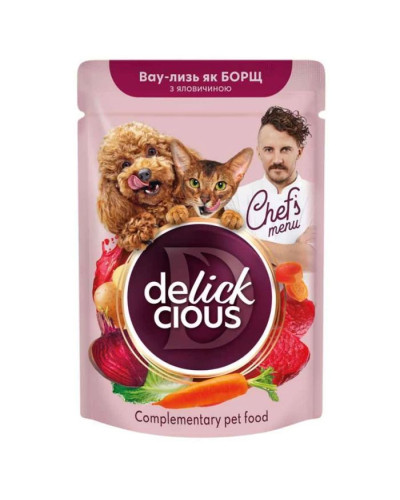 Delickcious Chef's Menu борщ для собак 85 г - яловичина