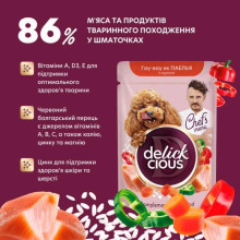 Delickcious Chef's Menu влажный корм для собак 85 г - курица