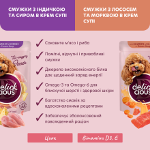 Delickcious набір вологого корму для собак 4 шт х 85 г - асорти
