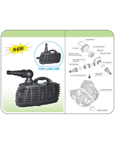 Р Помпа ЕР-12000 (150W, 12000л/ч, 5 метров))