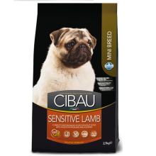 Сухой корм для собак мелких пород Farmina CIBAU SENSITIVE ADULT MINI с чувствительным пищеварением с ягненком 2,5 кг. 30986
