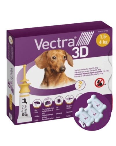 Ceva VECTRA 3D капли от блох и клещей для собак 3 х 0,8мл