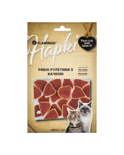 Flamingo Утиные суши для кошек 50 GR