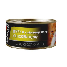АнімАлл вологий корм для котів Курка в ніжному желе 85г