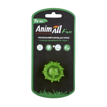 AnimAll Fun мяч шипованный с пищалкой 45 мм зеленый