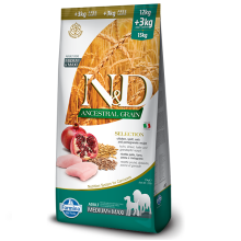 Сухой корм для собак Farmina N&D Low Grain CHICKEN & POMEGRANATE ADULT 15 kg 38135