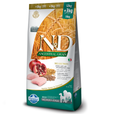 Сухой корм для собак Farmina N&D Low Grain CHICKEN & POMEGRANATE ADULT 15 kg 38135