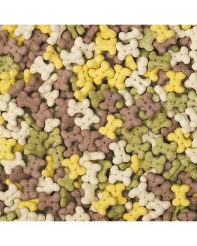 AnimAll 81904 Crunch Dog печенье Кость Mix, размер XS, 3 кг