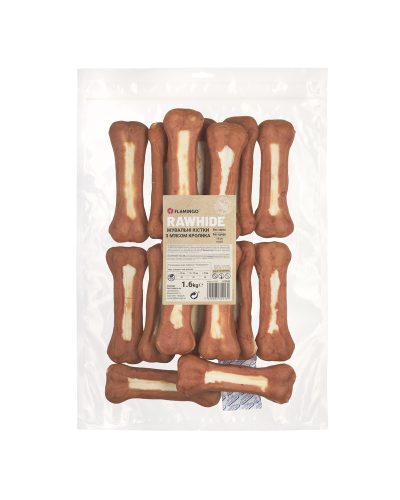 Flamingo ЖЕВАТЕЛЬНЫЕ КОСТИ ДЛЯ СОБАК С МЯСОМ КРОЛИКА 15CM 16ST 1,6KG