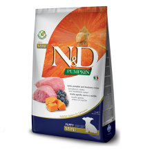 Сухой корм для щенков мелких пород Farmina N&D Grain PUMPKIN LAMB & BLUEBERRY PUPPY MINI 2,5 kg 33239