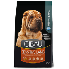Сухий корм для дорослих собак середніх та великих порід Farmina CIBAU SENSITIVE ADULT MEDIUM & MAXI з чутливим травленням з ягням 2,5 кг. 30979