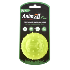 AnimAll Fun м'яч шипований з пищалкою 75 мм жовтий