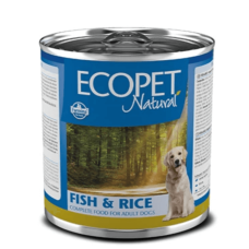 Вологий корм для дорослих собак Farmina ECOPET NATURAL DOG FISH & RICE з оселедцем, 300 г 06015