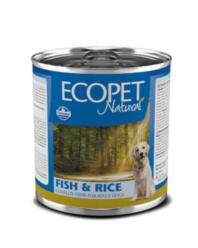 Вологий корм для дорослих собак Farmina ECOPET NATURAL DOG FISH & RICE з оселедцем, 300 г 06015