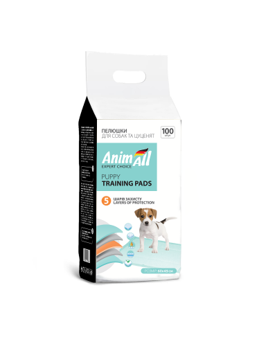 Пелюшки AnimAll 60х45 см / 100штук, (6 шт/ящ)