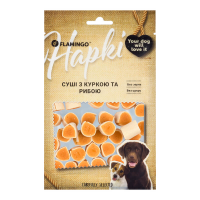 Flamingo Суши с курицей и рыбой для собак 75 GR