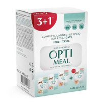 Набір 3+1 вологий корм для кішок Optimeal Adult, 340 г - асорти