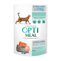 Набір 3+1 вологий корм для кішок Optimeal Multi Taste Sterilised 340 г