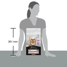 Сухий корм PRO PLAN Adult 1+ Delicate Digestion для дорослих котів з чутливою травною системою, з індичкою, 1,5 кг