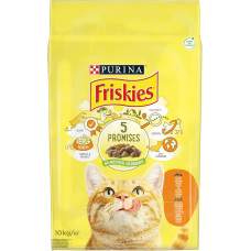 Сухий корм FRISKIES для дорослих котів, з куркою та овочами, 10 кг