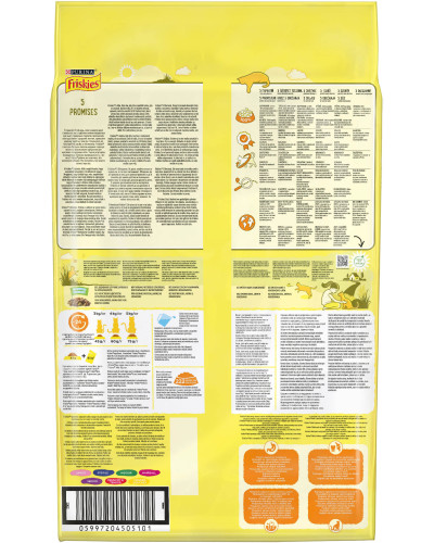 Сухой корм FRISKIES для взрослых кошек, с курицей и овощами, 10 кг
