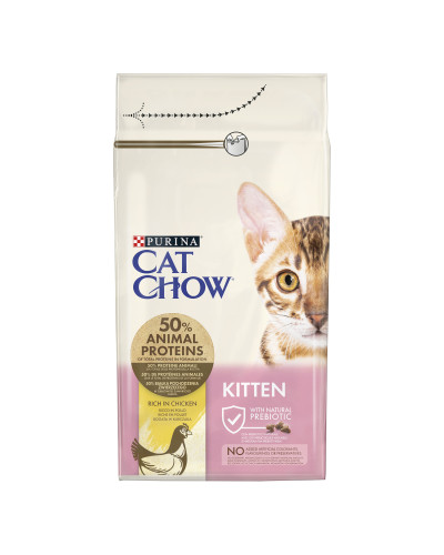 Сухой корм CAT CHOW Kitten для котят, с курицей, 1,5 кг