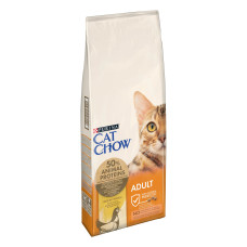 Сухий корм CAT CHOW Adult для дорослих котів, з куркою, 15 кг