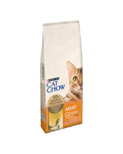 Сухий корм CAT CHOW Adult для дорослих котів, з куркою, 15 кг
