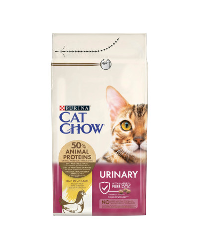 Сухой корм CAT CHOW Urinary для взрослых кошек для поддержания здоровья мочевыводящей системы, с курицей, 1,5 кг