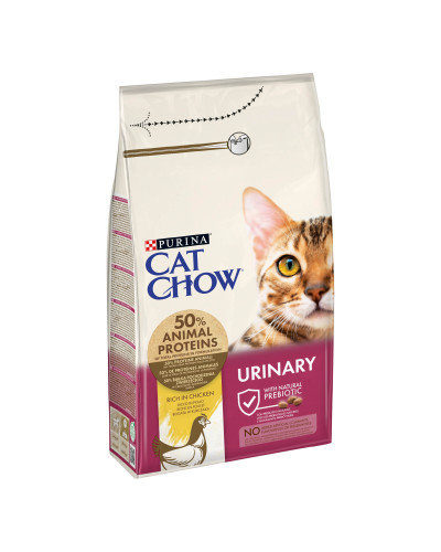 Сухой корм CAT CHOW Urinary для взрослых кошек для поддержания здоровья мочевыводящей системы, с курицей, 1,5 кг
