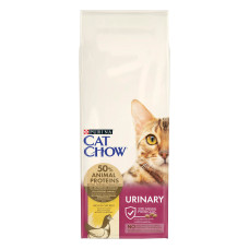 Сухий корм CAT CHOW Urinary для дорослих котів для підтримки здоров'я сечовивідної системи, з куркою, 15 кг