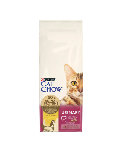 Сухий корм CAT CHOW Urinary для дорослих котів для підтримки здоров'я сечовивідної системи, з куркою, 15 кг