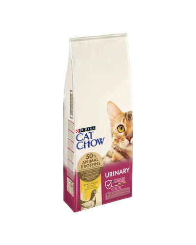 Сухий корм CAT CHOW Urinary для дорослих котів для підтримки здоров'я сечовивідної системи, з куркою, 15 кг