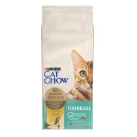 Сухий корм CAT CHOW Hairball для дорослих котів для зменшення утворення кульок шерсті у травному тракті, з куркою, 15 кг