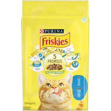 Сухий корм FRISKIES для дорослих котів, з лососем та овочами, 10 кг