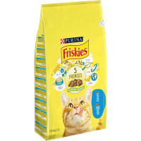 Сухий корм FRISKIES для дорослих котів, з лососем та овочами, 10 кг
