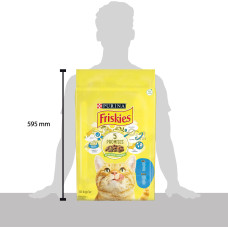 Сухий корм FRISKIES для дорослих котів, з лососем та овочами, 10 кг