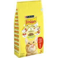 Сухий корм FRISKIES для дорослих котів, з яловичиною, куркою і овочами, 10 кг