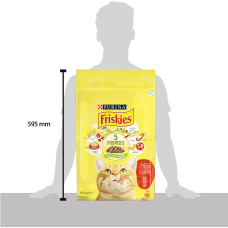 Сухий корм FRISKIES для дорослих котів, з яловичиною, куркою і овочами, 10 кг