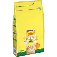 Сухий корм FRISKIES Indoor для дорослих котів що постійно перебувають у приміщенні, з куркою та індичкою, з овочами, 1,5 кг
