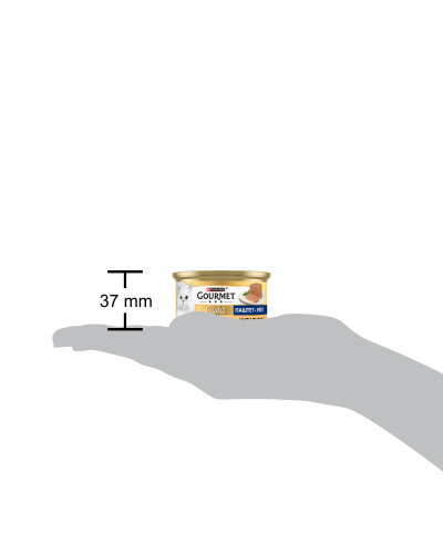 Влажный корм GOURMET Gold для взрослых кошек, паштет, с индейкой, 85 г