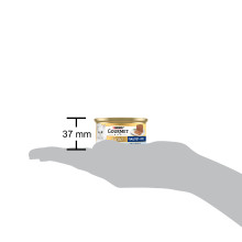 Влажный корм GOURMET Gold для взрослых кошек, паштет, с тунцем, 85 г