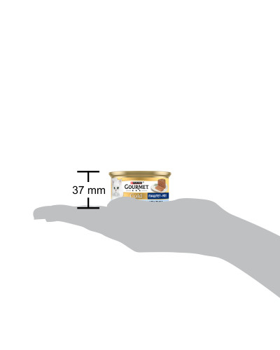 Влажный корм GOURMET Gold для взрослых кошек, паштет, с тунцем, 85 г