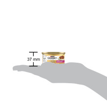 Вологий корм GOURMET Gold “Подвійне задоволення” для дорослих котів, шматочки у підливці, з качкою та індичкою, 85 г
