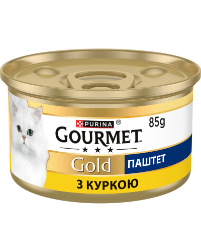 Влажный корм GOURMET Gold для взрослых кошек, паштет, с курицей, 85 г