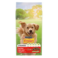 Сухий корм FRISKIES Active для дорослих собак з підвищеною активністю, з яловичиною, 15 кг